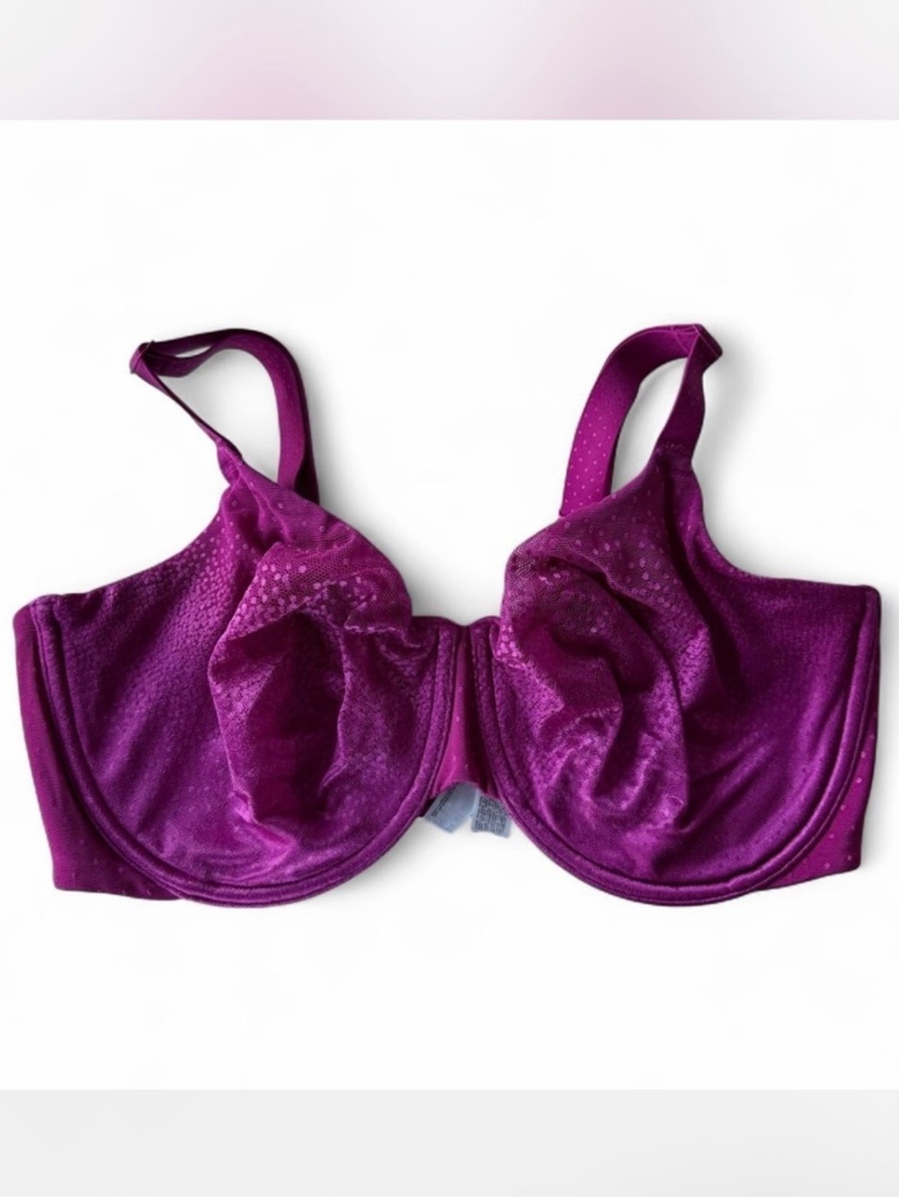 Wacoal Back Appeal Underwire Bra, Style 855303 in Berry Fizz (US 36DDD)